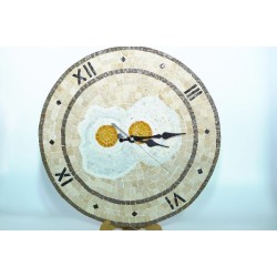 Horloge œuf en mosaïque Horloge œuf en mosaïque
